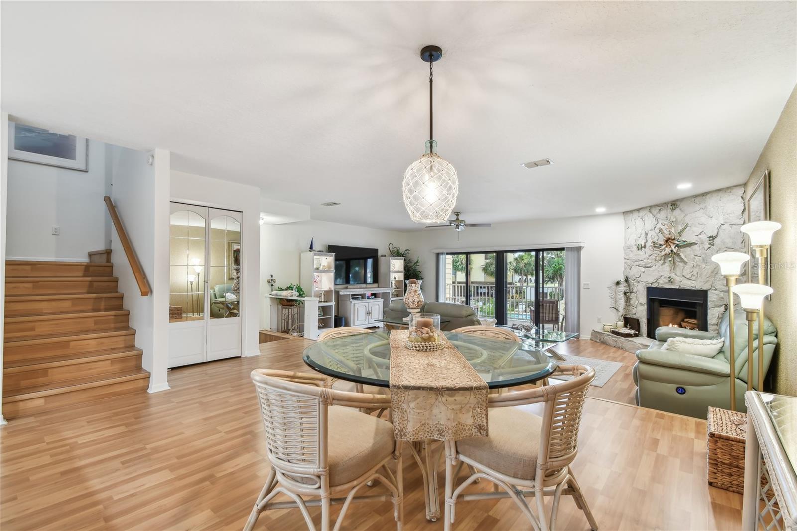 Spacious open floor plan concept