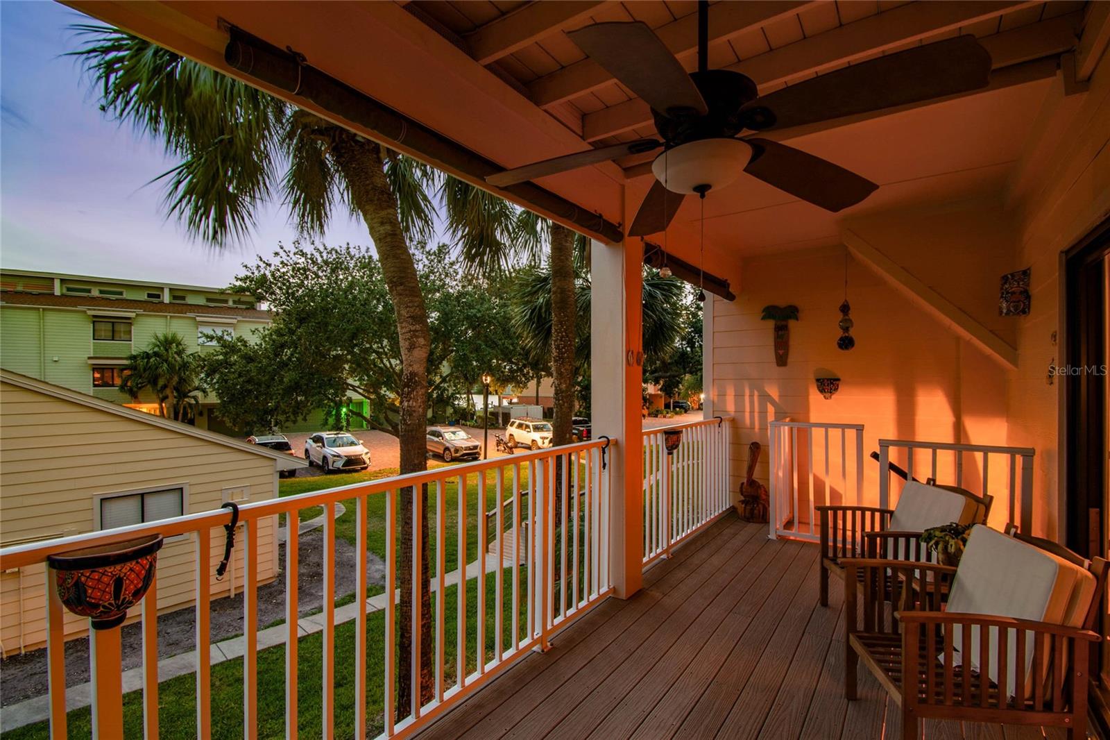 stunning sunset views from the balcony