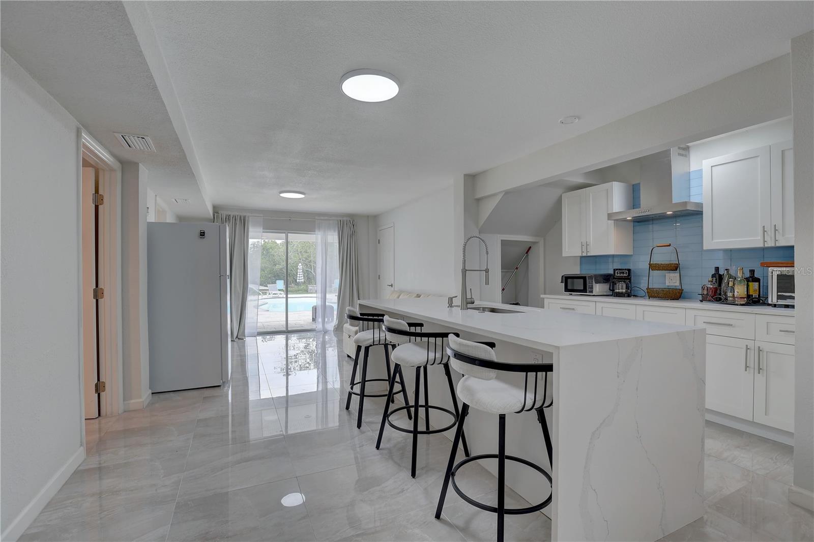 Downstairs Living Area/ Kitchen