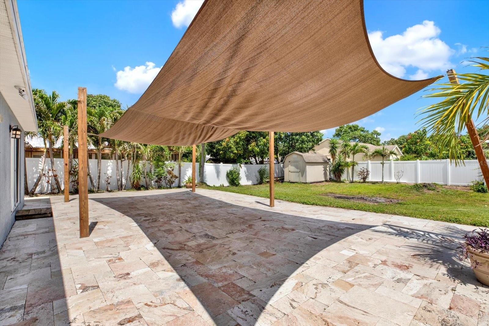 Expansive backyard