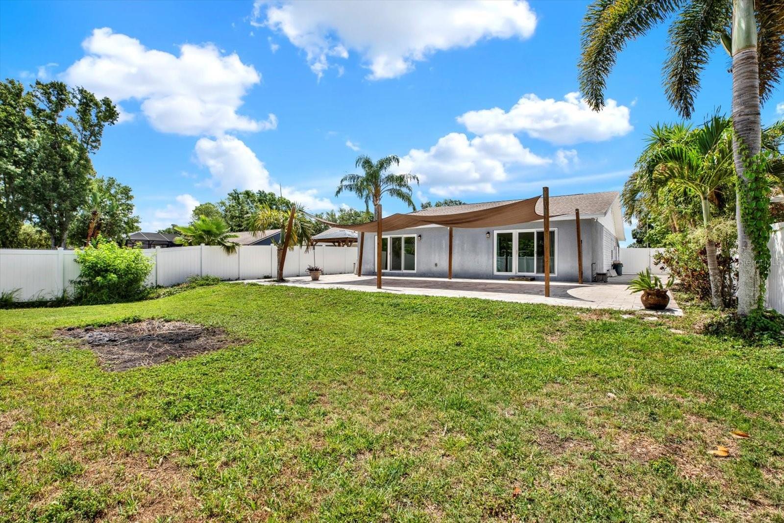 Expansive backyard