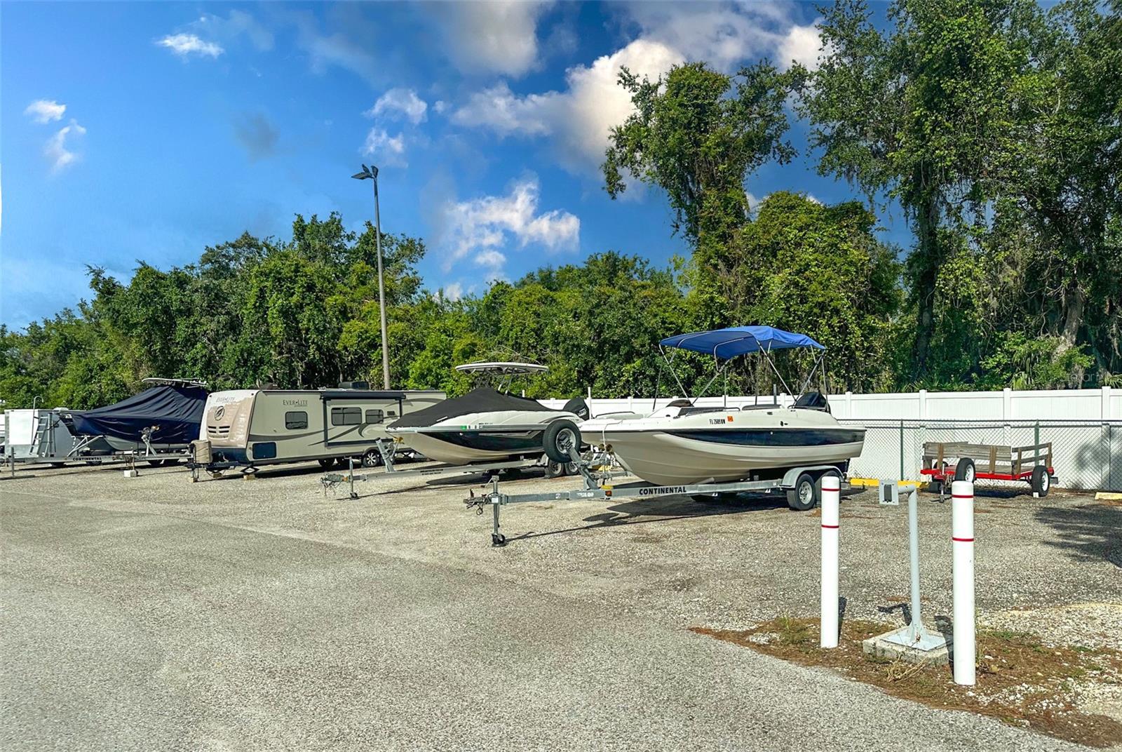 Community RV and boat parking & storage