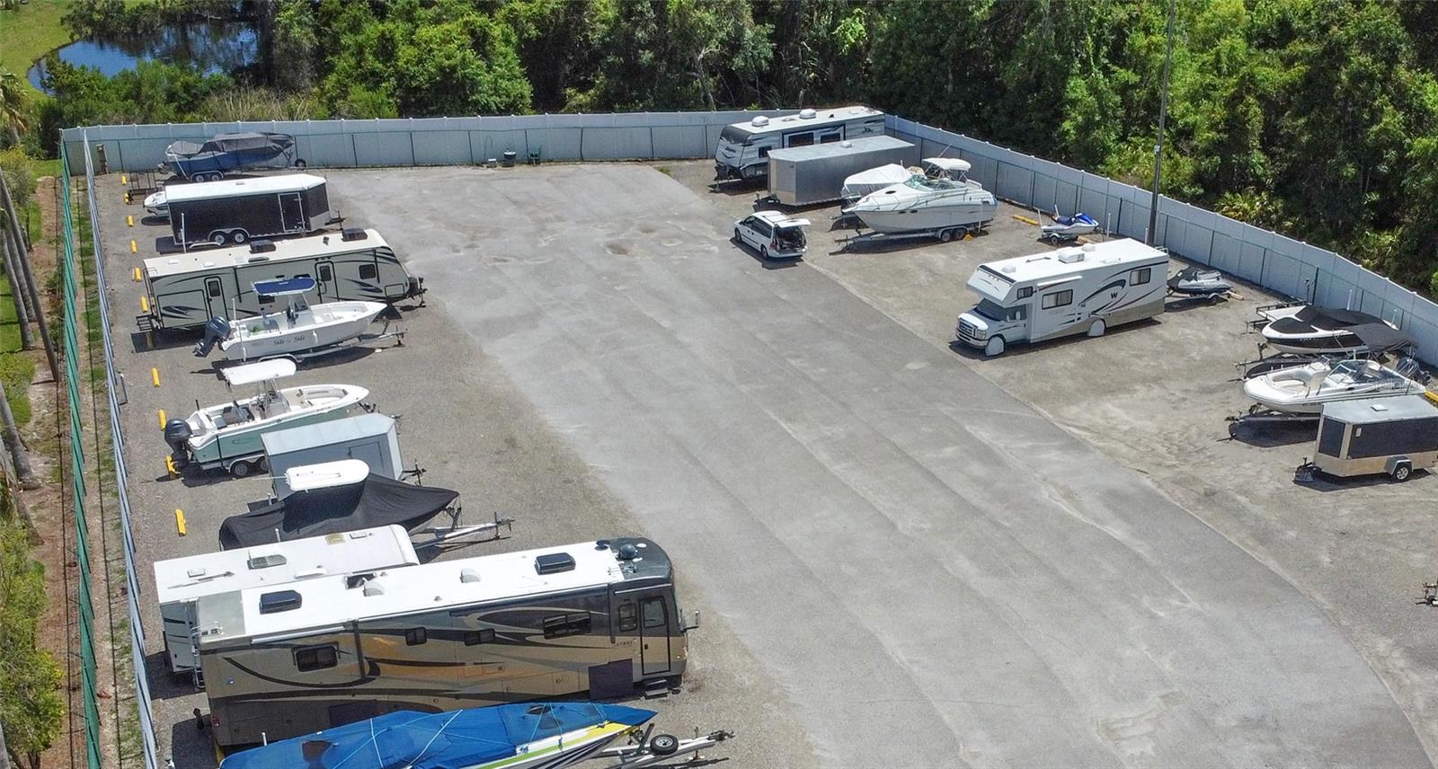 Community RV and boat parking & storage