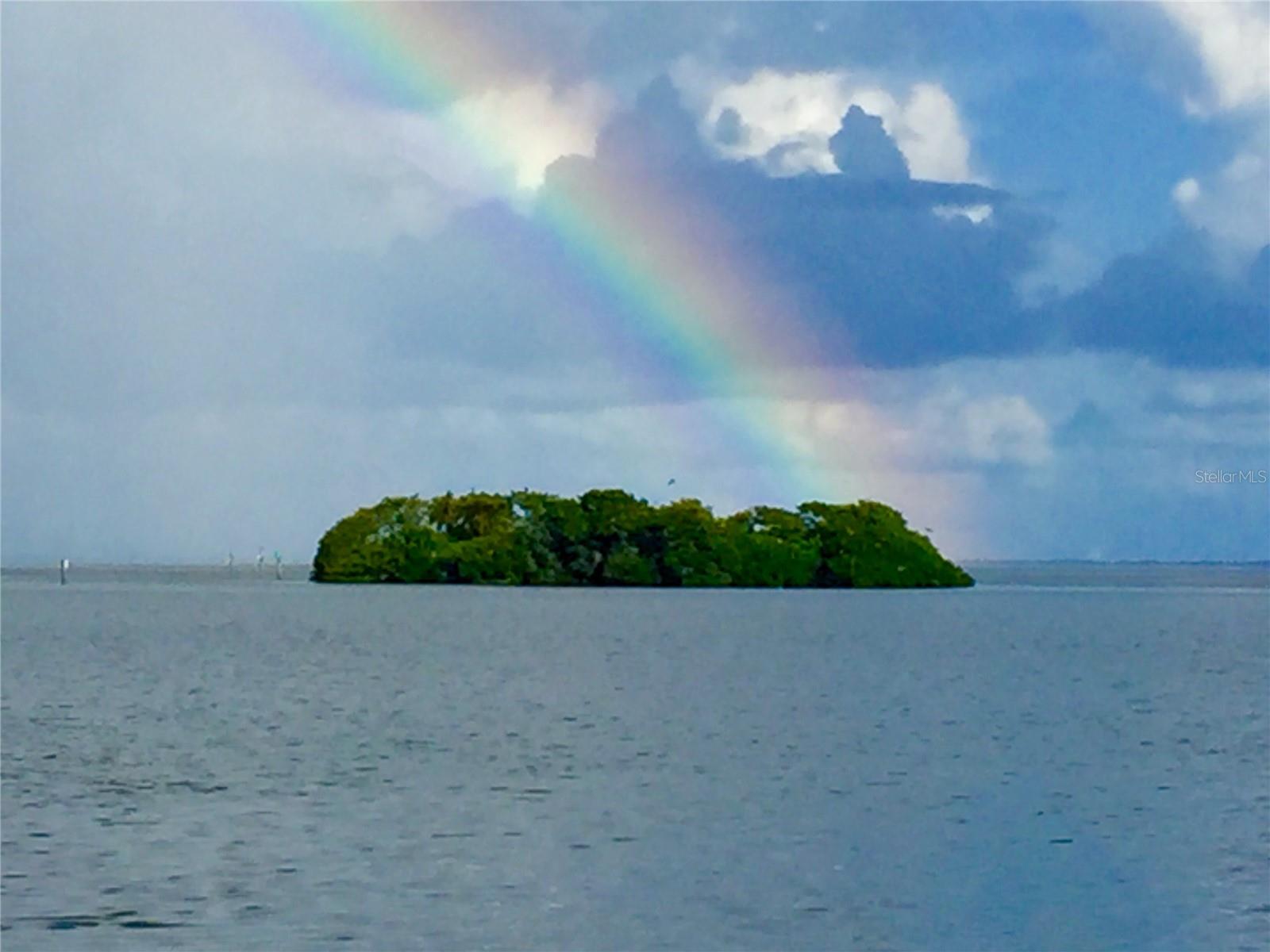 Rainbow from the dock