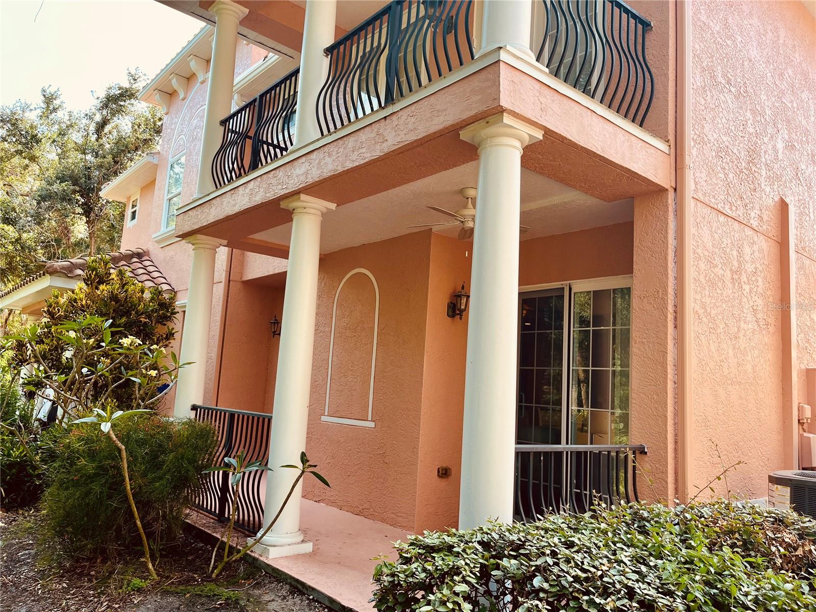 Back patio and balcony