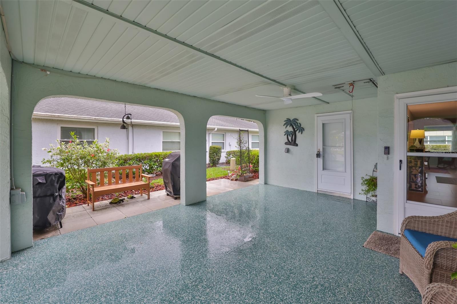 New Epoxy covering on the carport