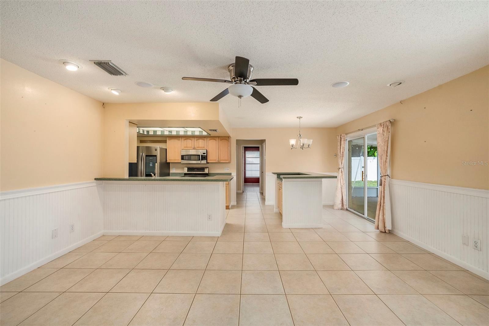 Family Room facing the Kitchen