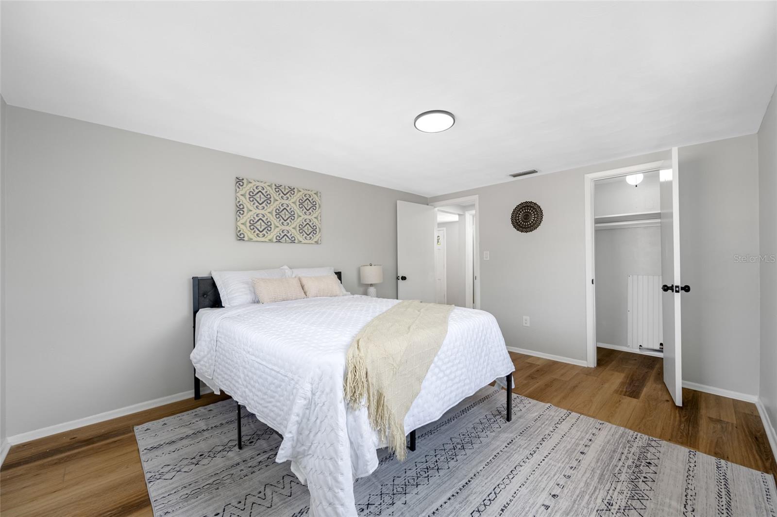 Huge Guest Bedroom with walk in closet