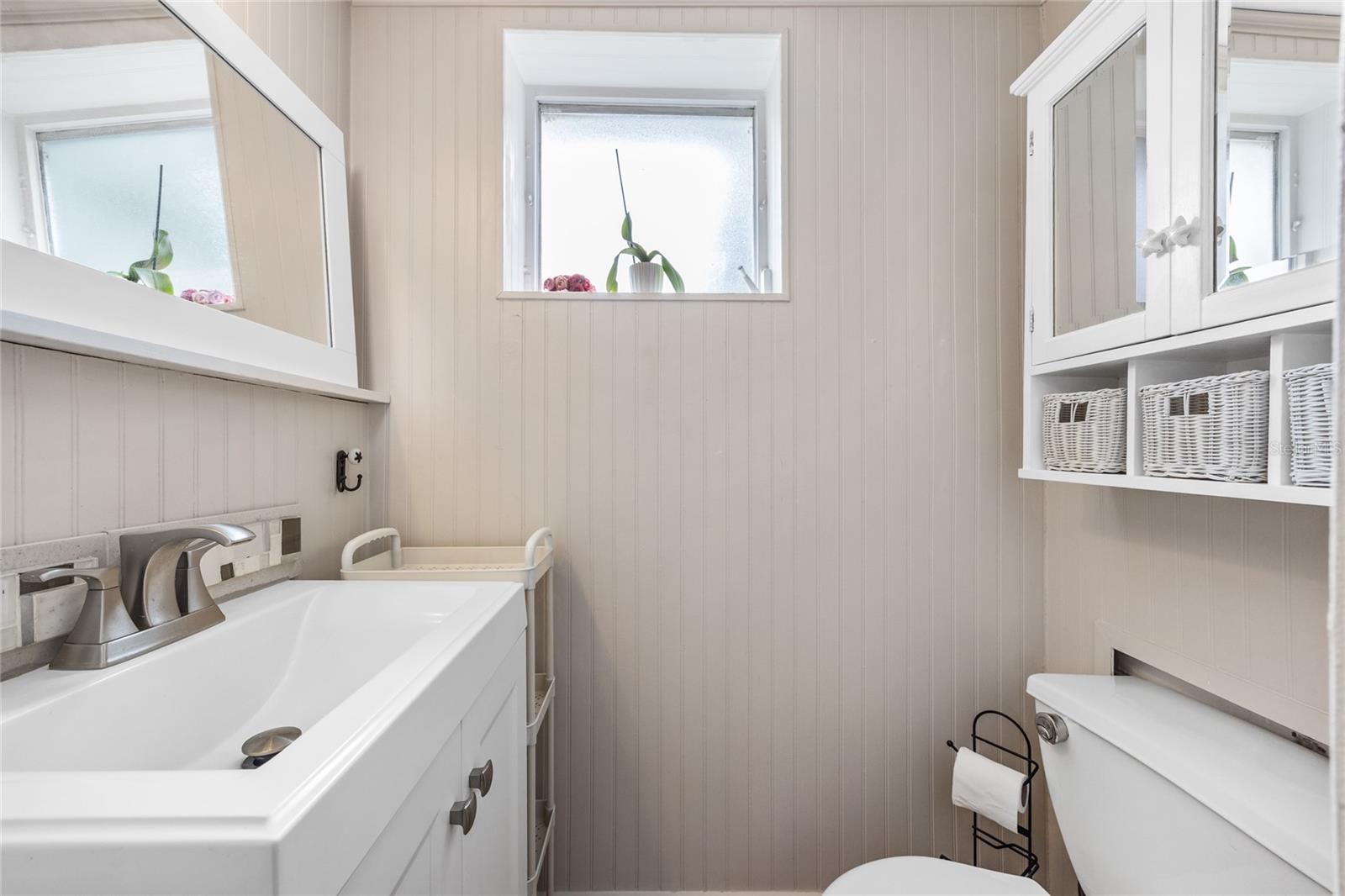 Half Bathroom in Primary Bedroom