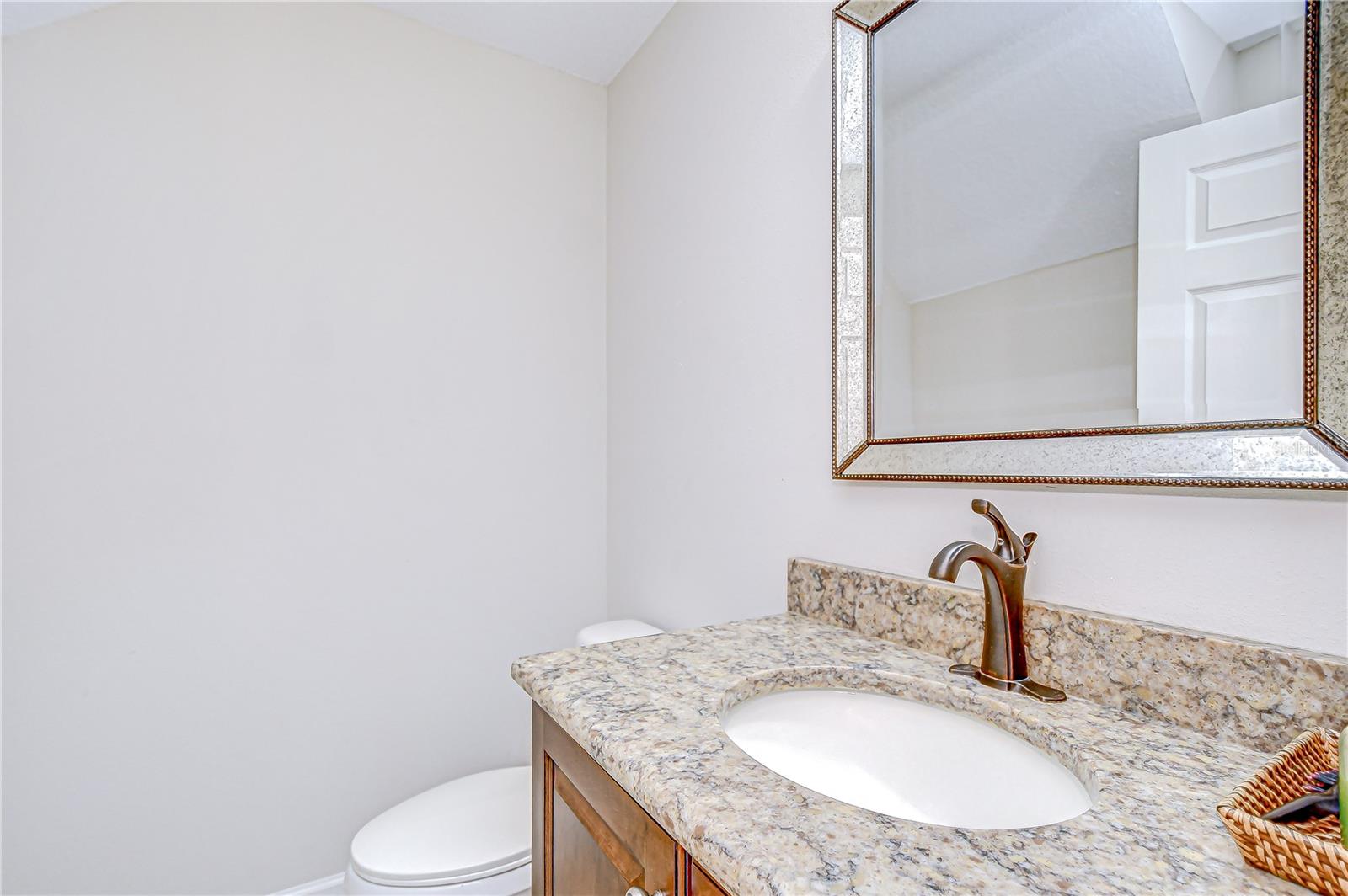 Half bath on main level for guest!