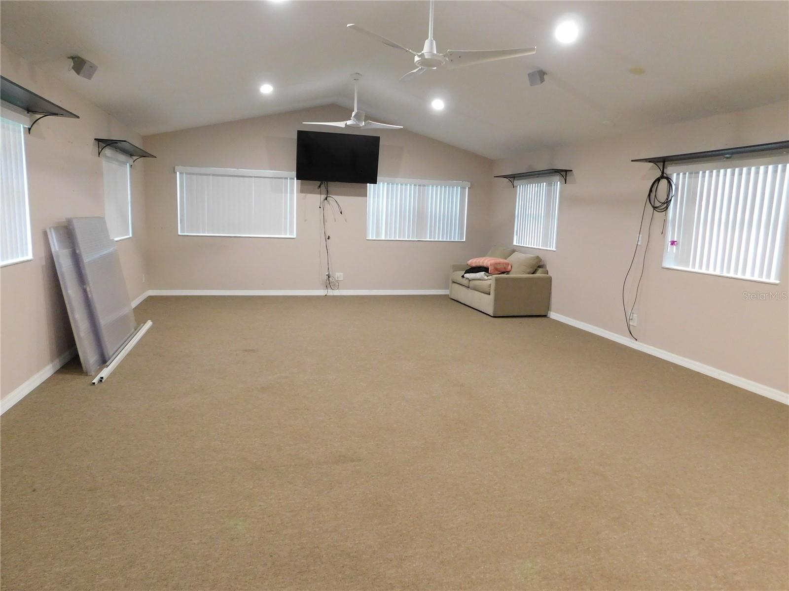 Massive bonus room with separate AC above the garage