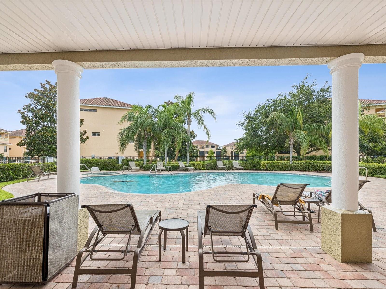 View of pool from the clubhouse