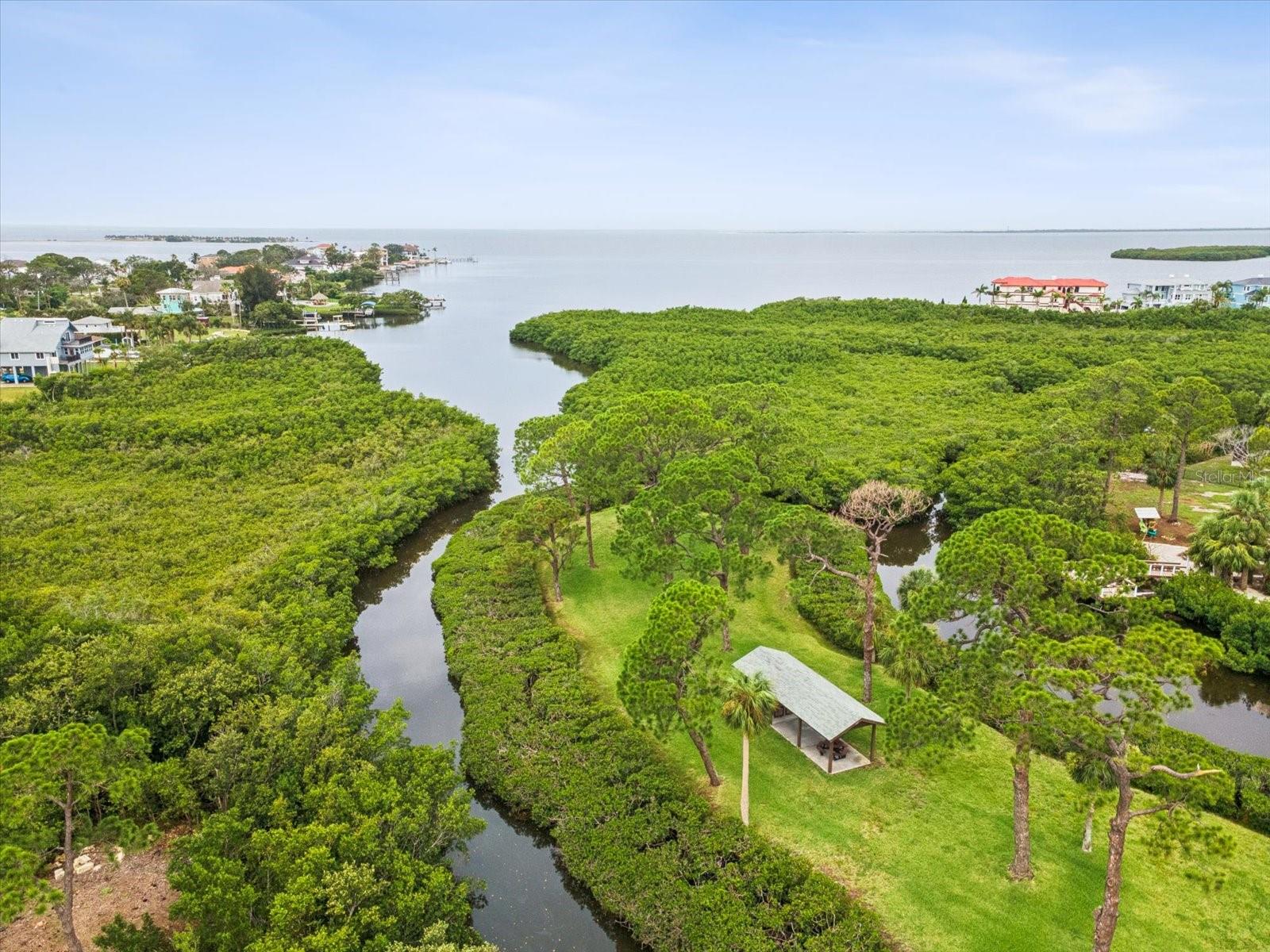 Access out to the Gulf