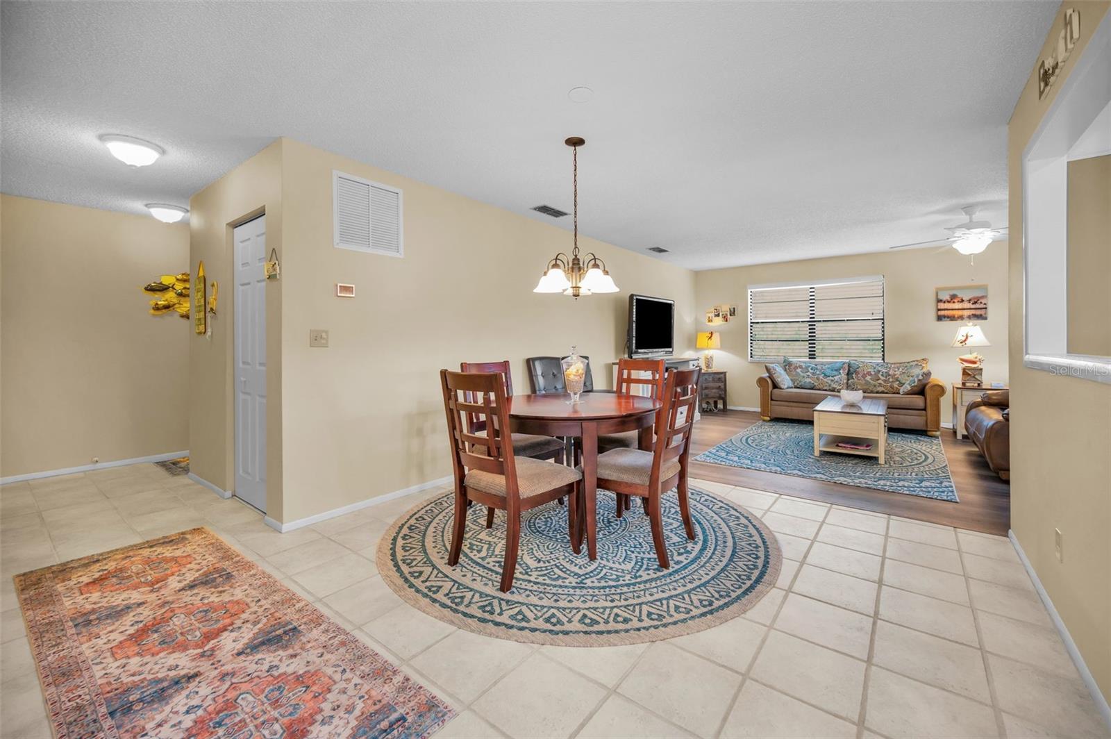 Dining and Living room layout