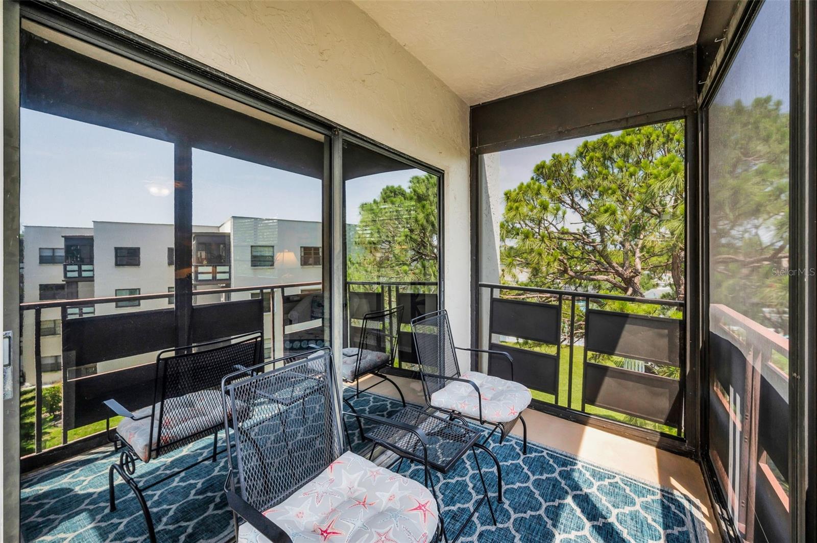 Spacious balcony for relaxing