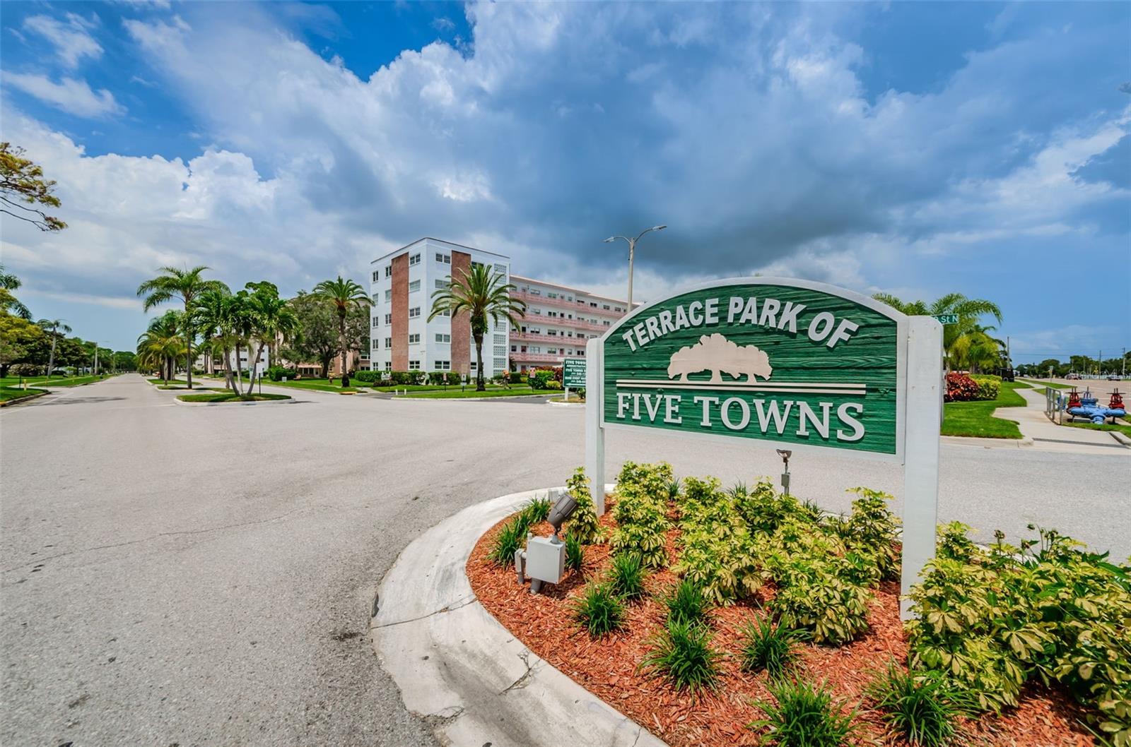 Terrace of Five Towns Community Entrance