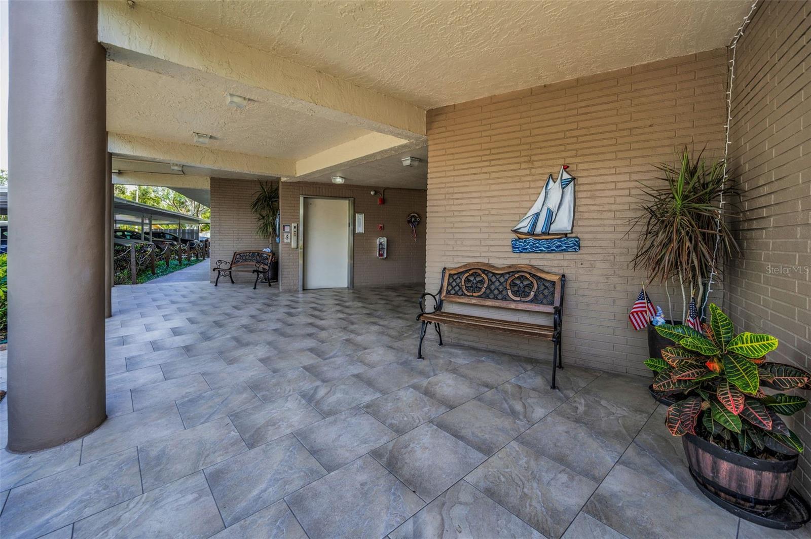 Ground floor elevator entrance