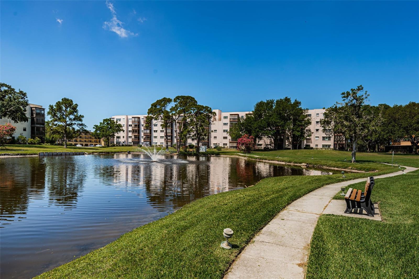 Oleander Lake Center Pond and Walking Trail
