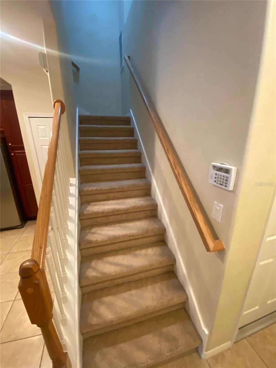 Stairs heading upstairs