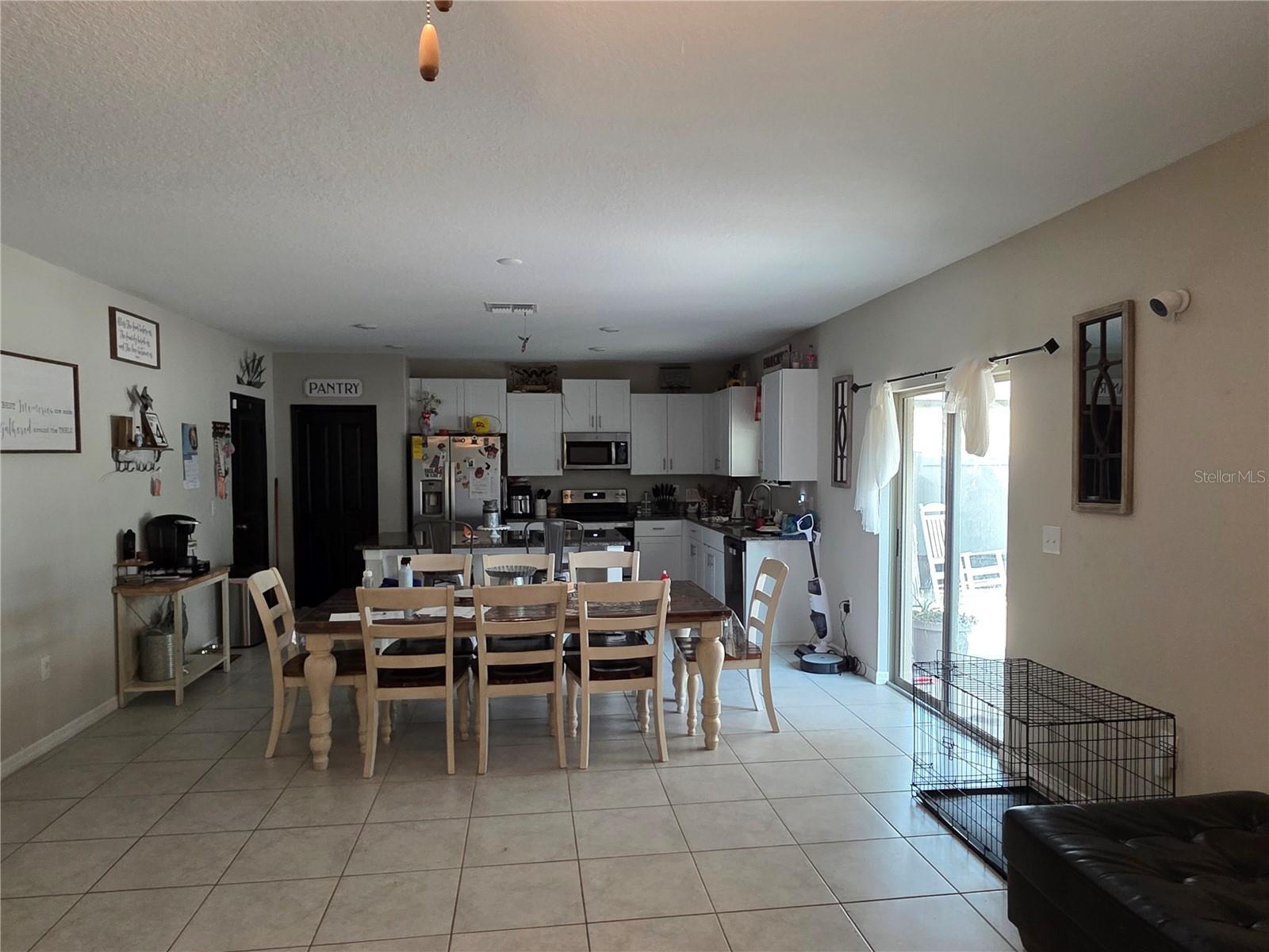 Open plan kitchen with large island