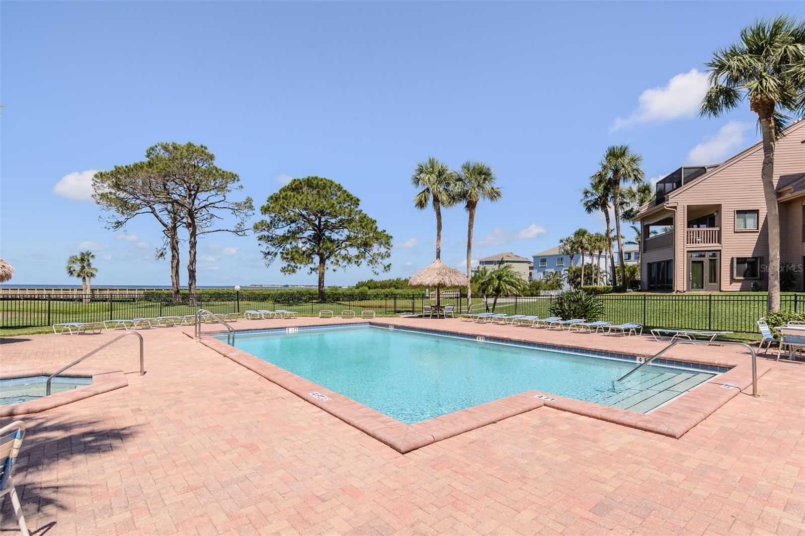 Gulf front community pool.