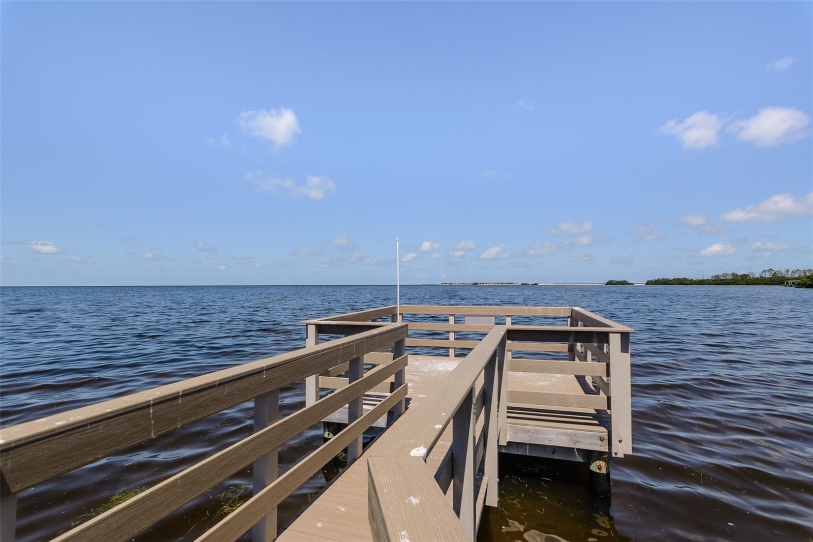 One of two community viewiing/fishing docks.