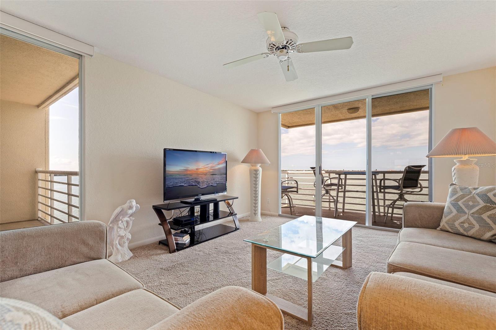 Two water front balconies