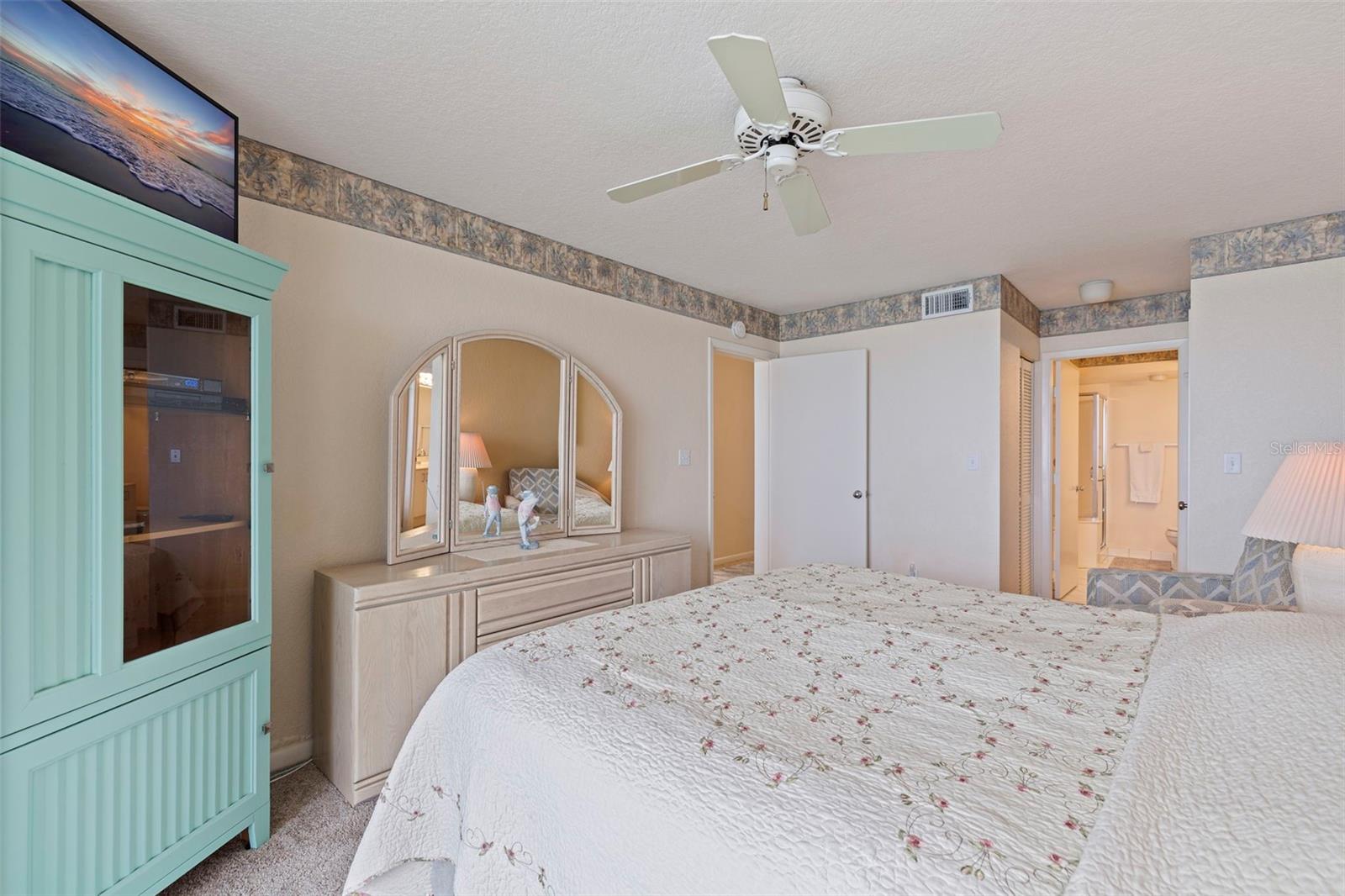 Primary bedroom with en-suite bath