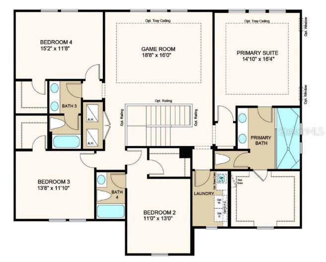 Structural options added include: covered extended lanai, gourmet kitchen, pocket sliding glass doors, study, shower in place of tub and bath 2, shower in place of tub at bath 4.