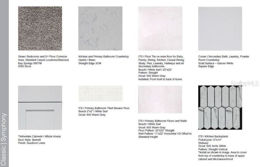 Design selections ~ Home is under construction, selections are subject to change