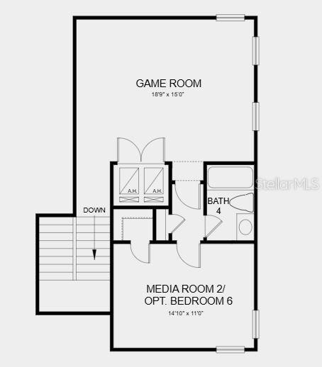 Structural options added include: Shower at bath 3, extended 4'0" primary suite, outdoor kitchen rough-in, pocket sliders, main floor with game room, study