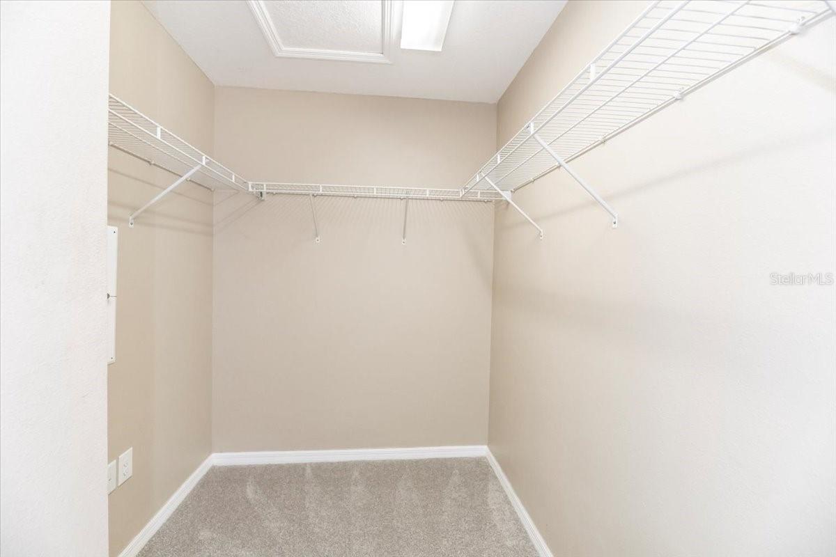 Primary walk in closet