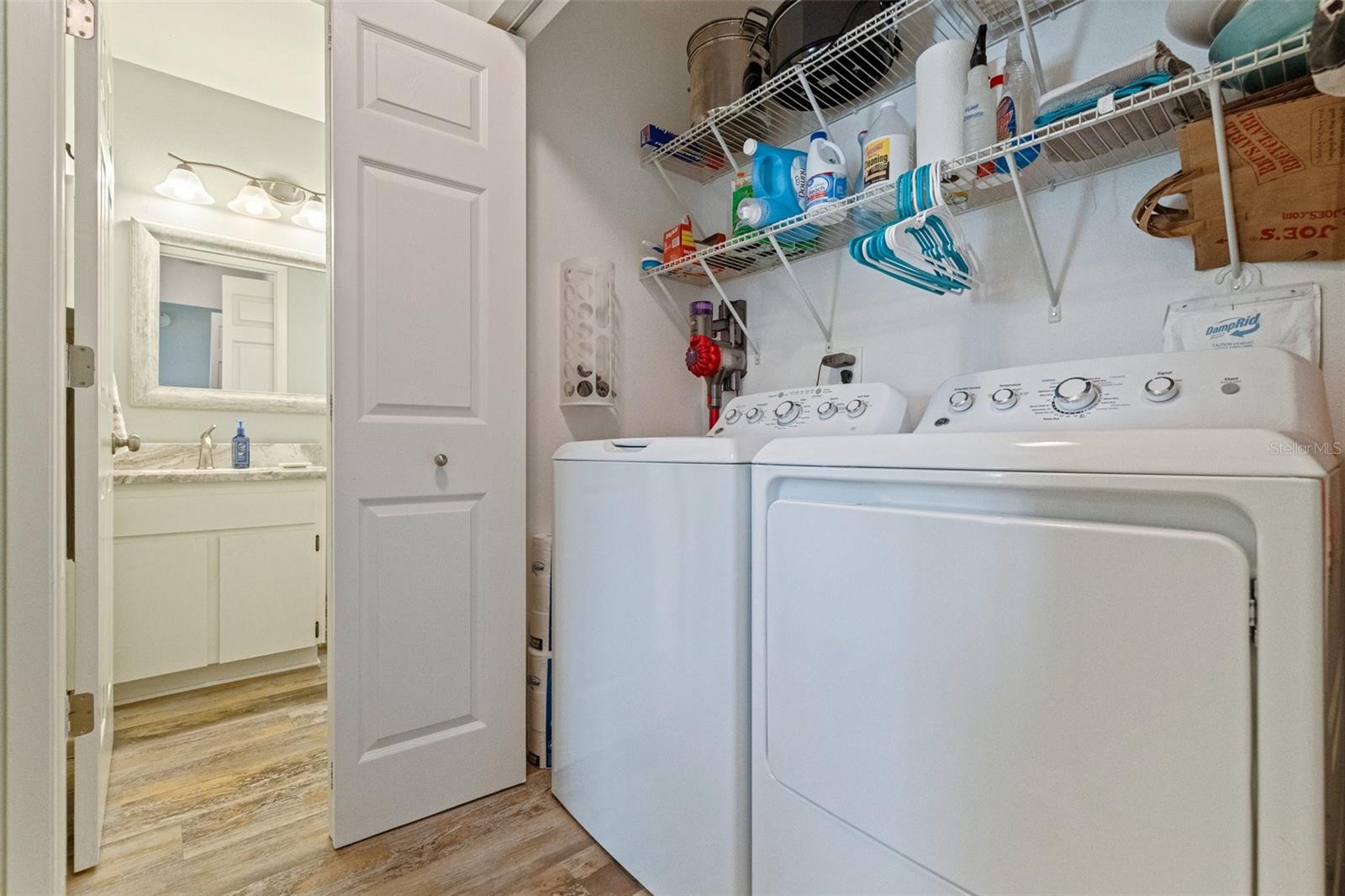 Full size laundry closet