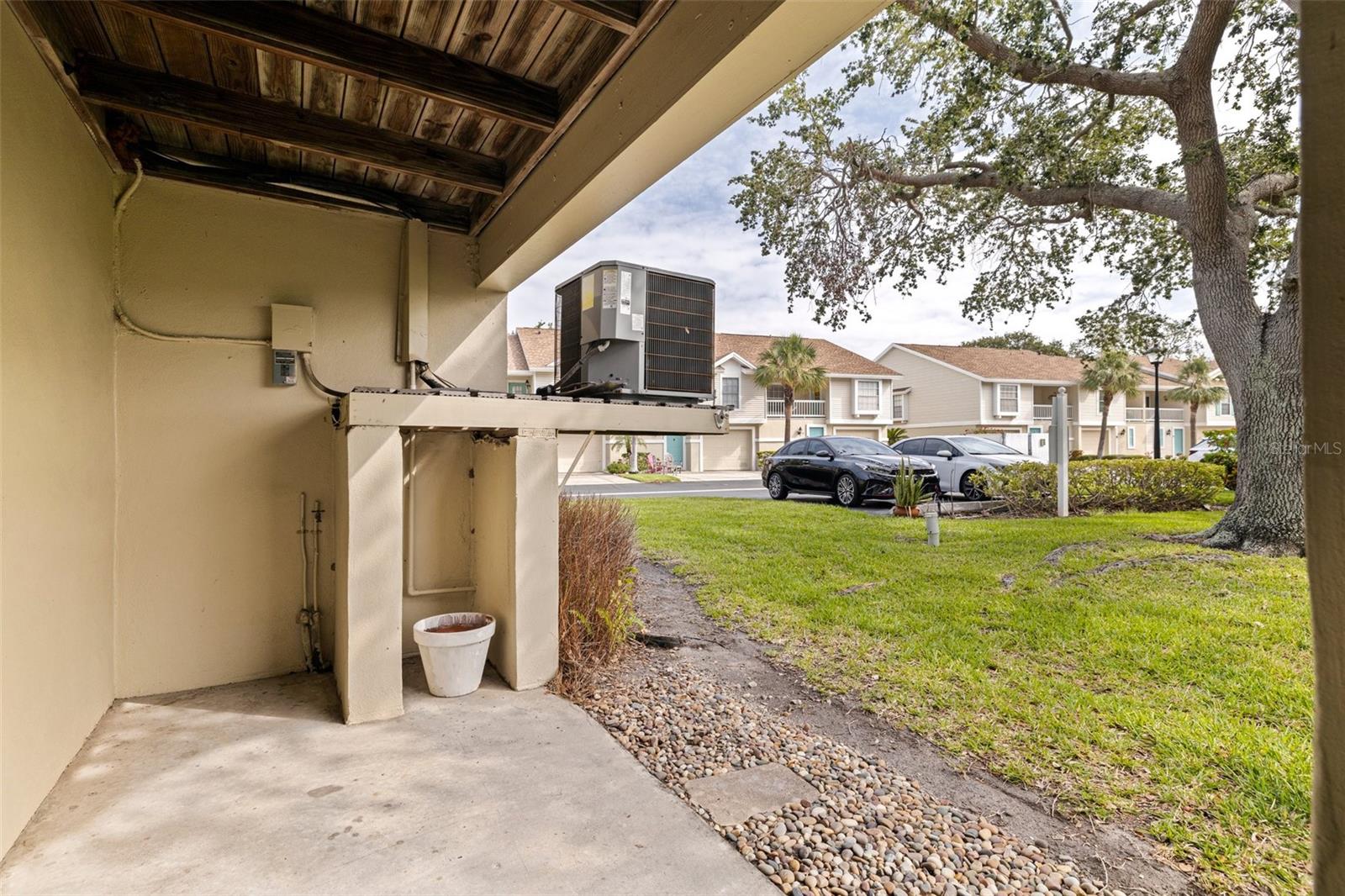 Downstairs walk-out from garage.
