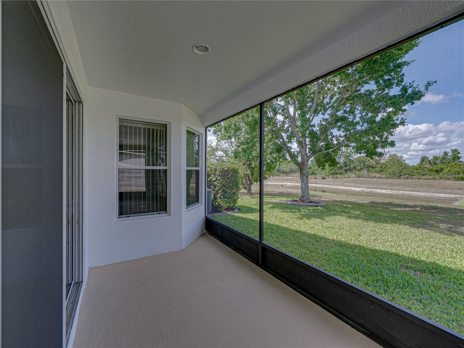 Screened lanai