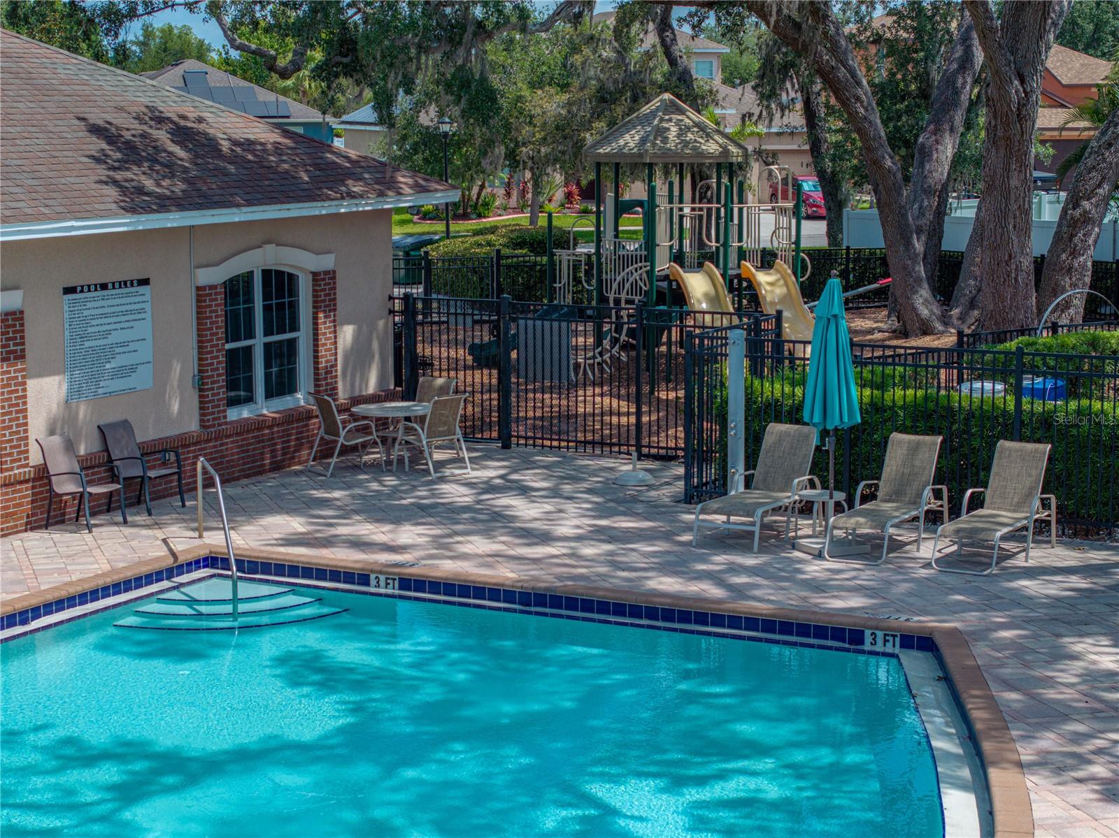 Community pool and recreation room
