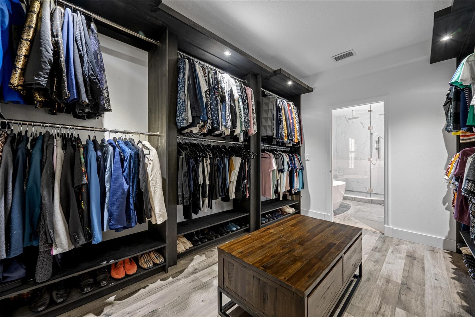 Primary Suite Walk-In Custom Closet