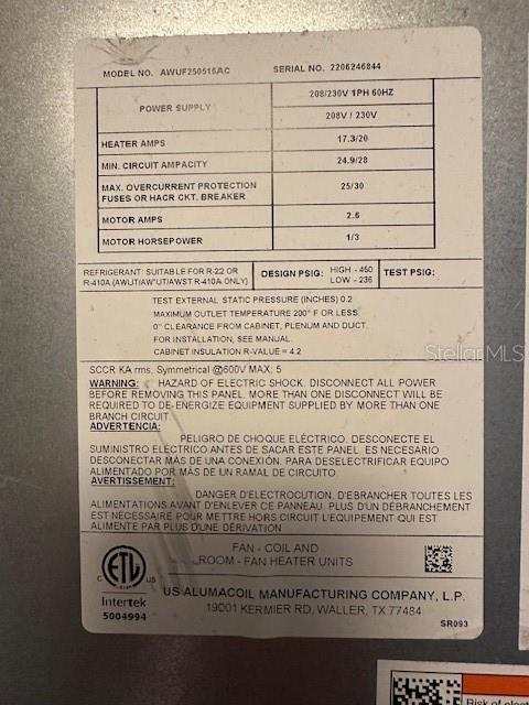 Sticker HVAC
