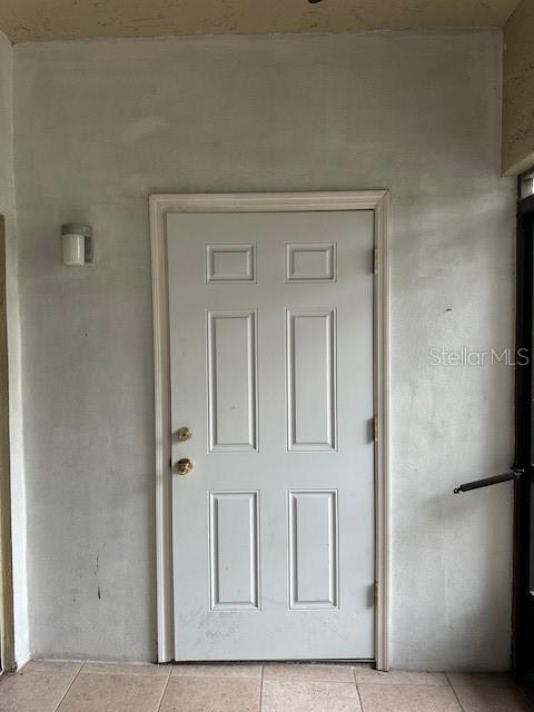 Closet door to storage on porch