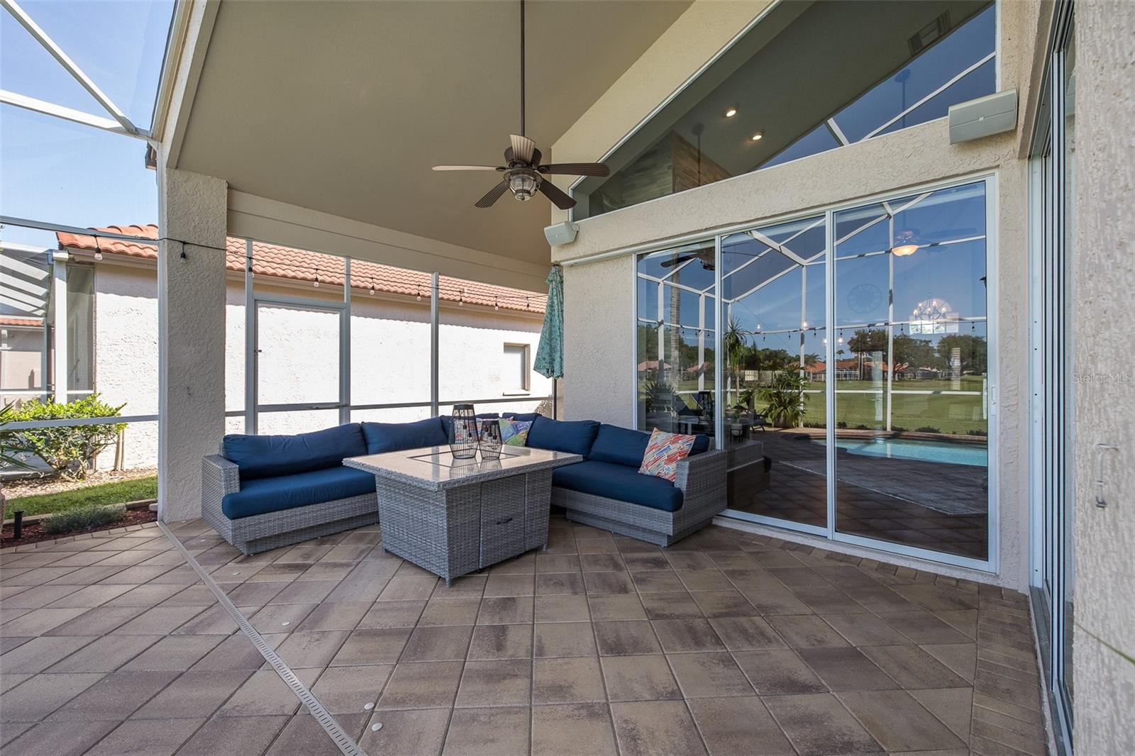 Brick Paver covered patio