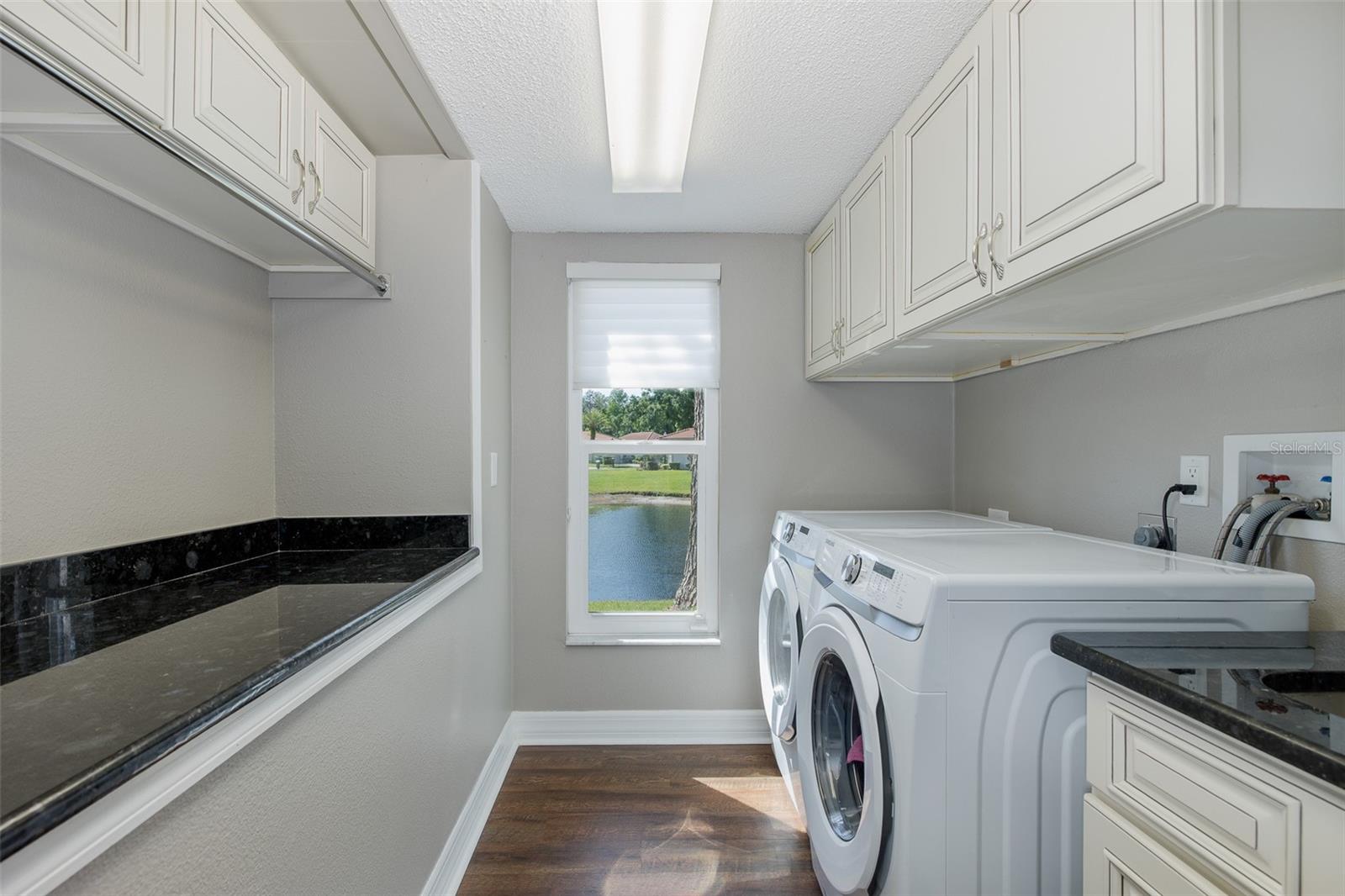 Laundry also has granite folding table