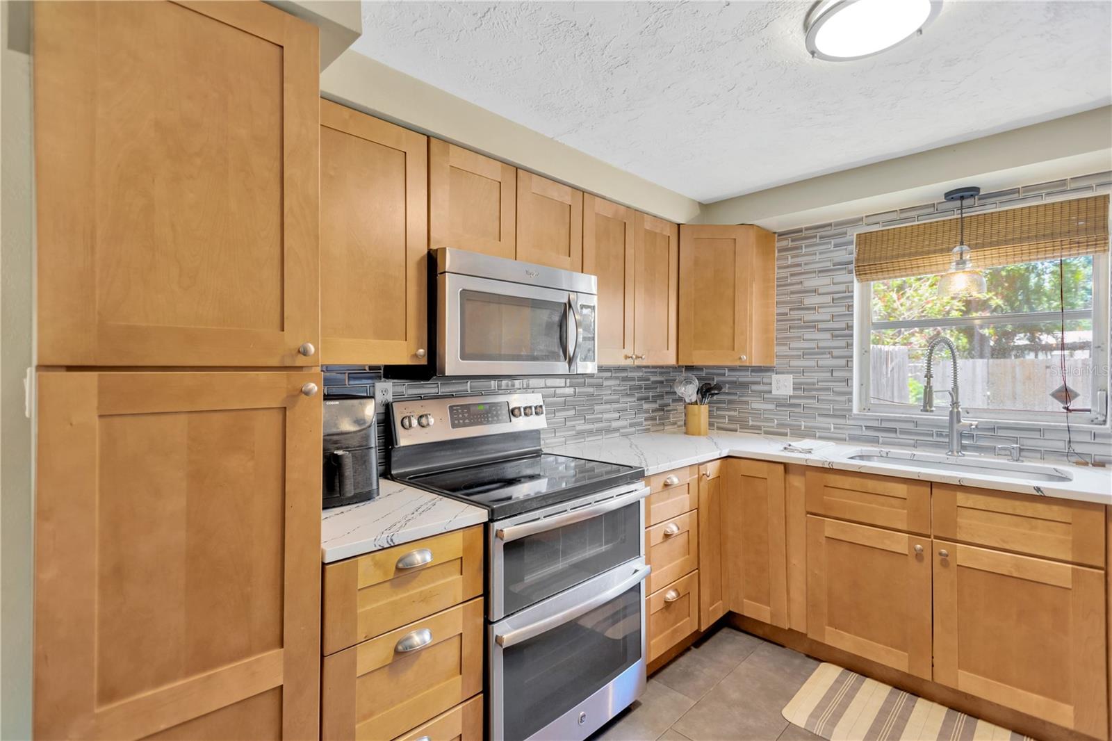 Recently updated backsplash and countertops