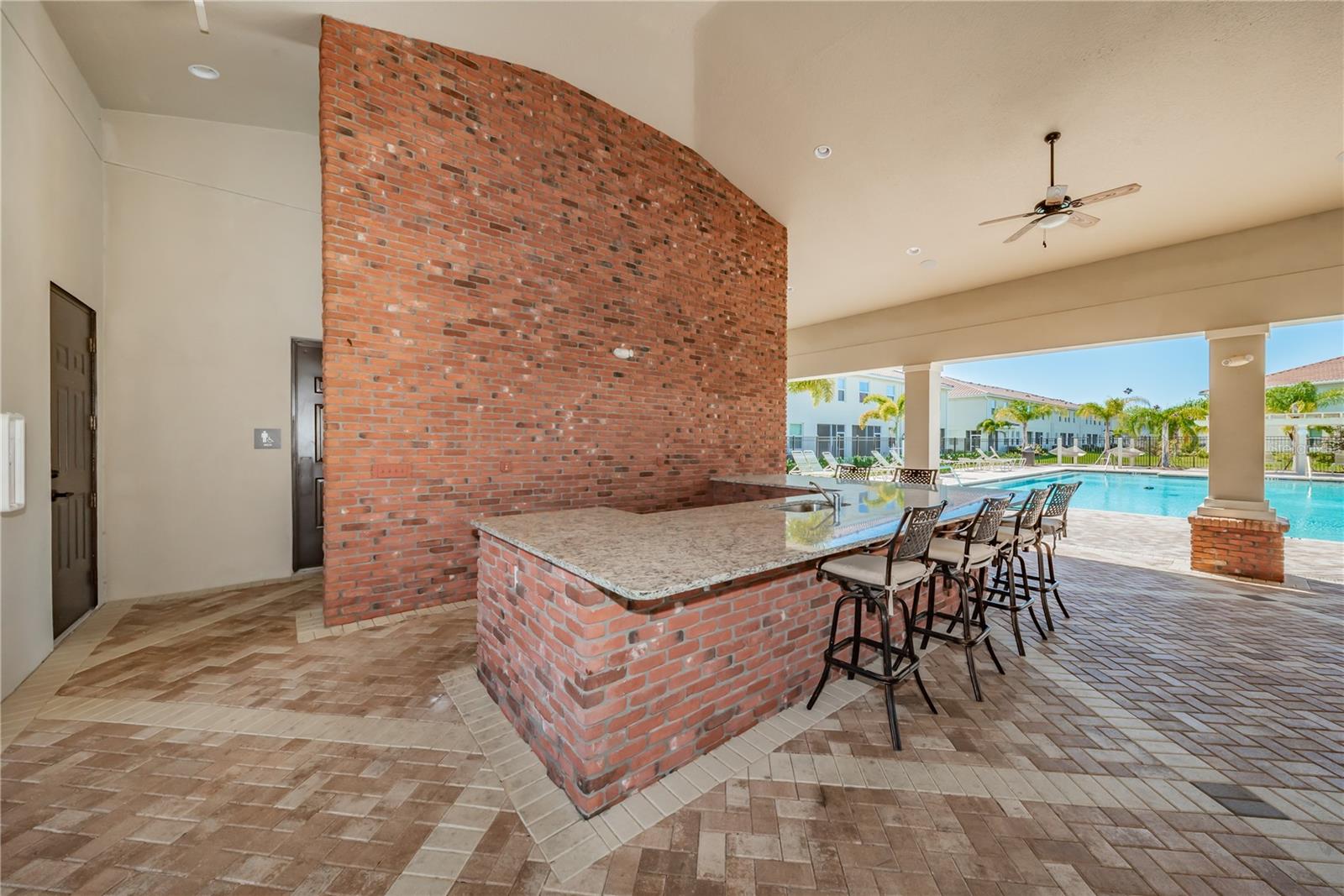 cabana has kitchen area