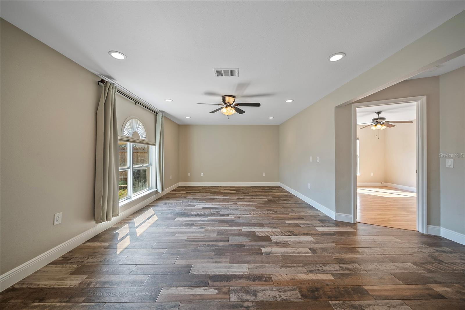 Living Room and view of Office/Bonus Room