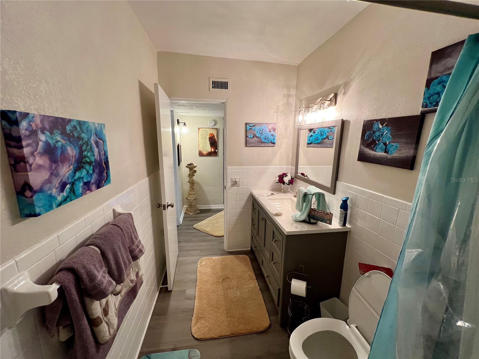 2nd bathroom off hallway