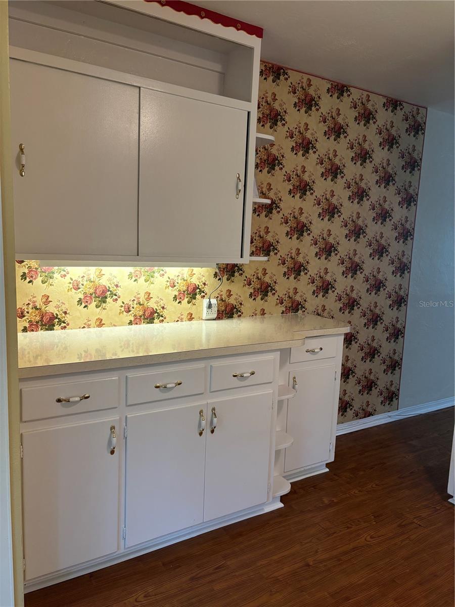 Extra cabinets and counterspace in Kitchen