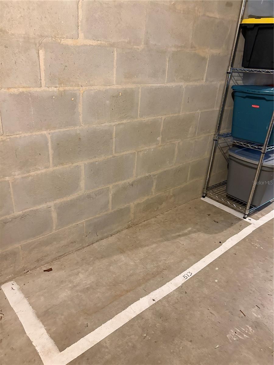 Designated storage area