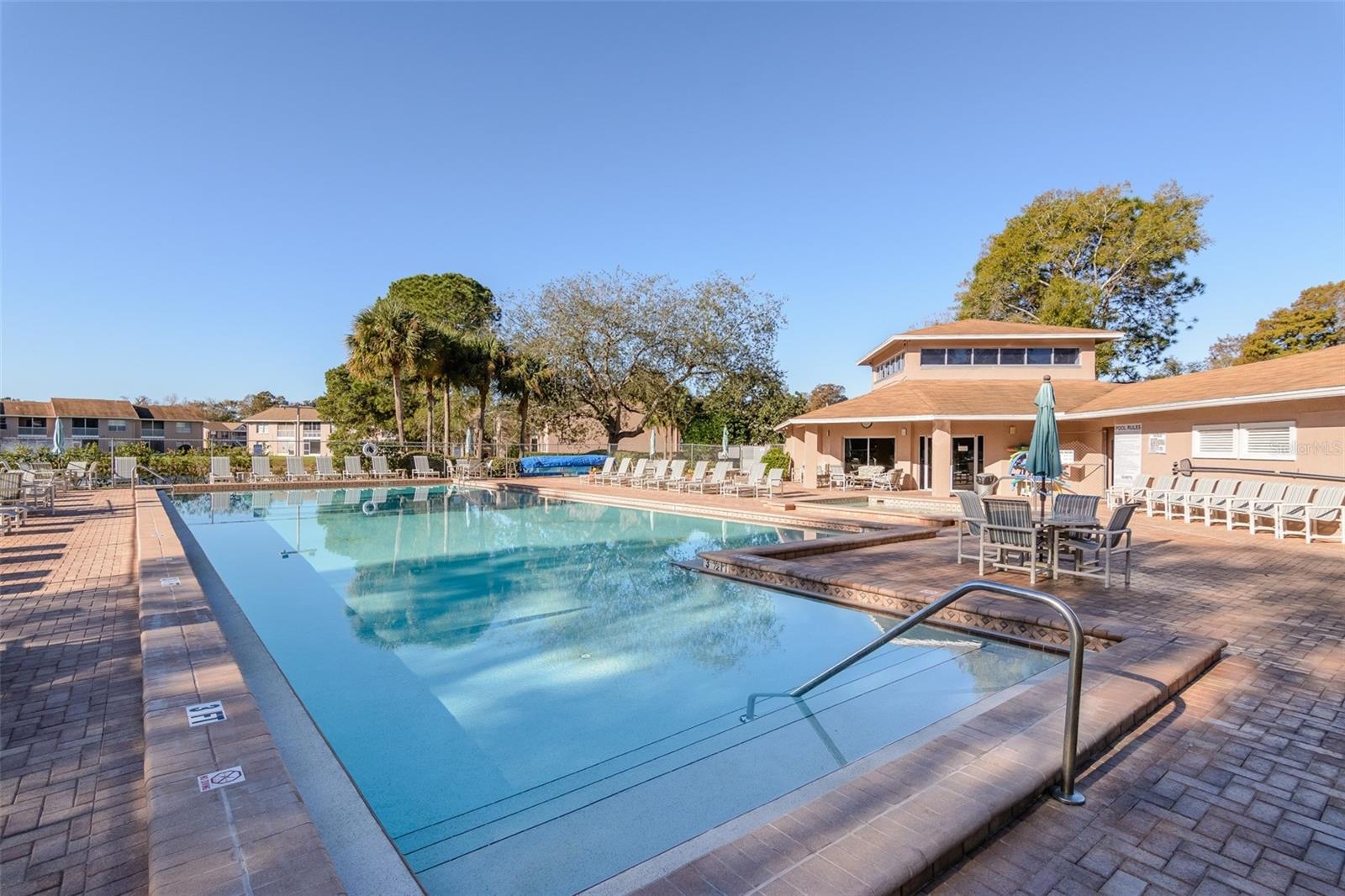 Heated Pool with spa