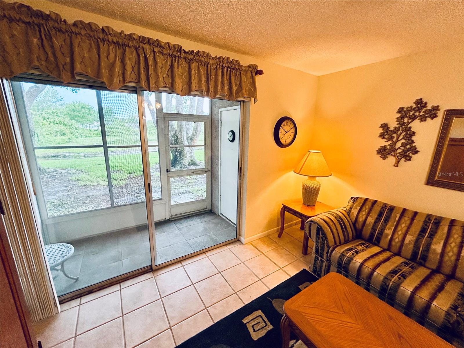 you can see the pond from your living room
