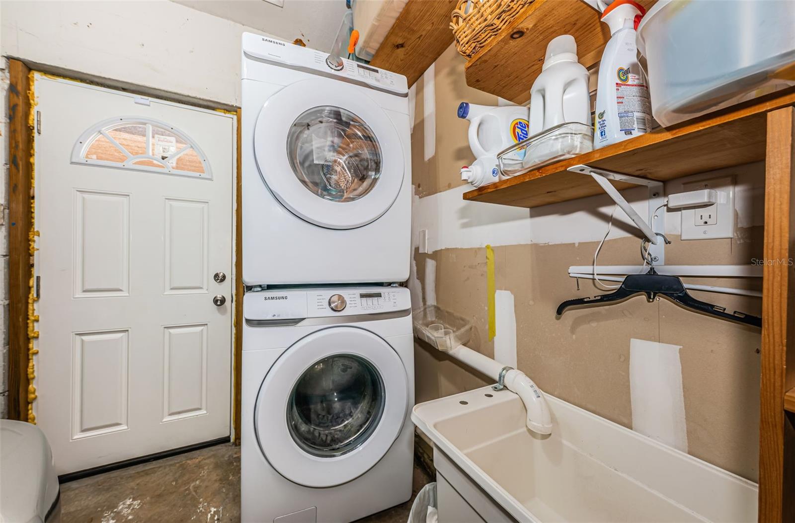 Current Laundry in Garage